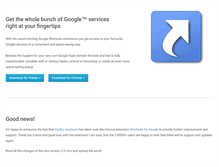 Tablet Screenshot of googleshortcuts.org